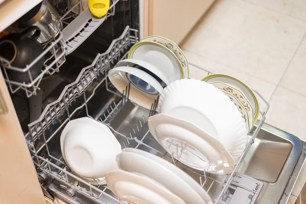 Dishwasher full of dishes