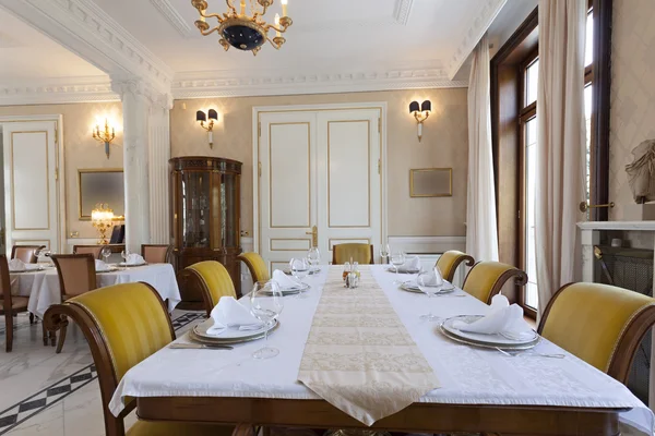 Dining room in a luxury hotel